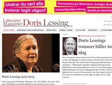 Tablet Screenshot of dorislessing.se